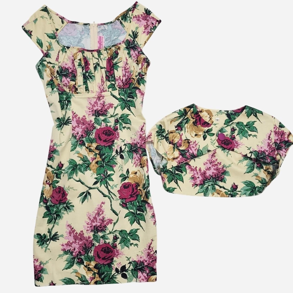 Pinup Girl Couture Vintage Style Cocktail Dress and Jacket
